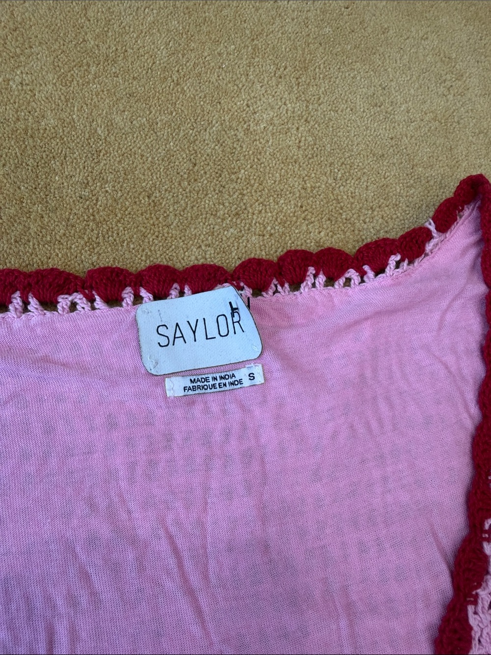 SAYLOR Crochet Tunic Sweater Dress - Picture 2 of 3